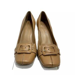Antonio Melani "TERRI" Camel Leather Career Pump